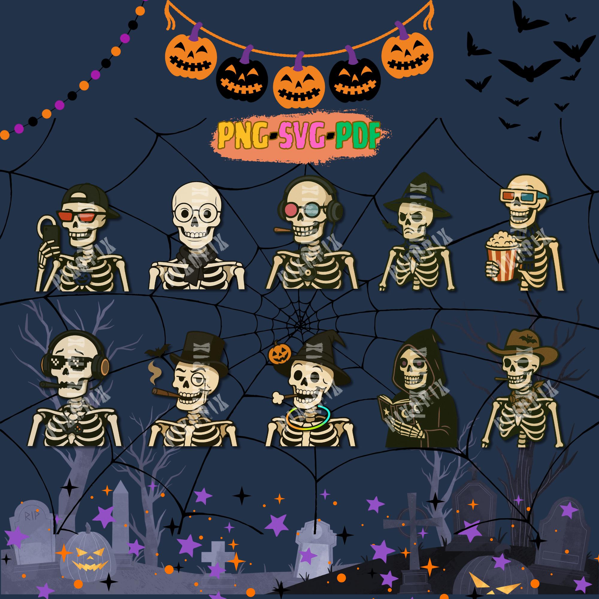 Add some spooky-cute charm to your projects with this Halloween PNG Di...