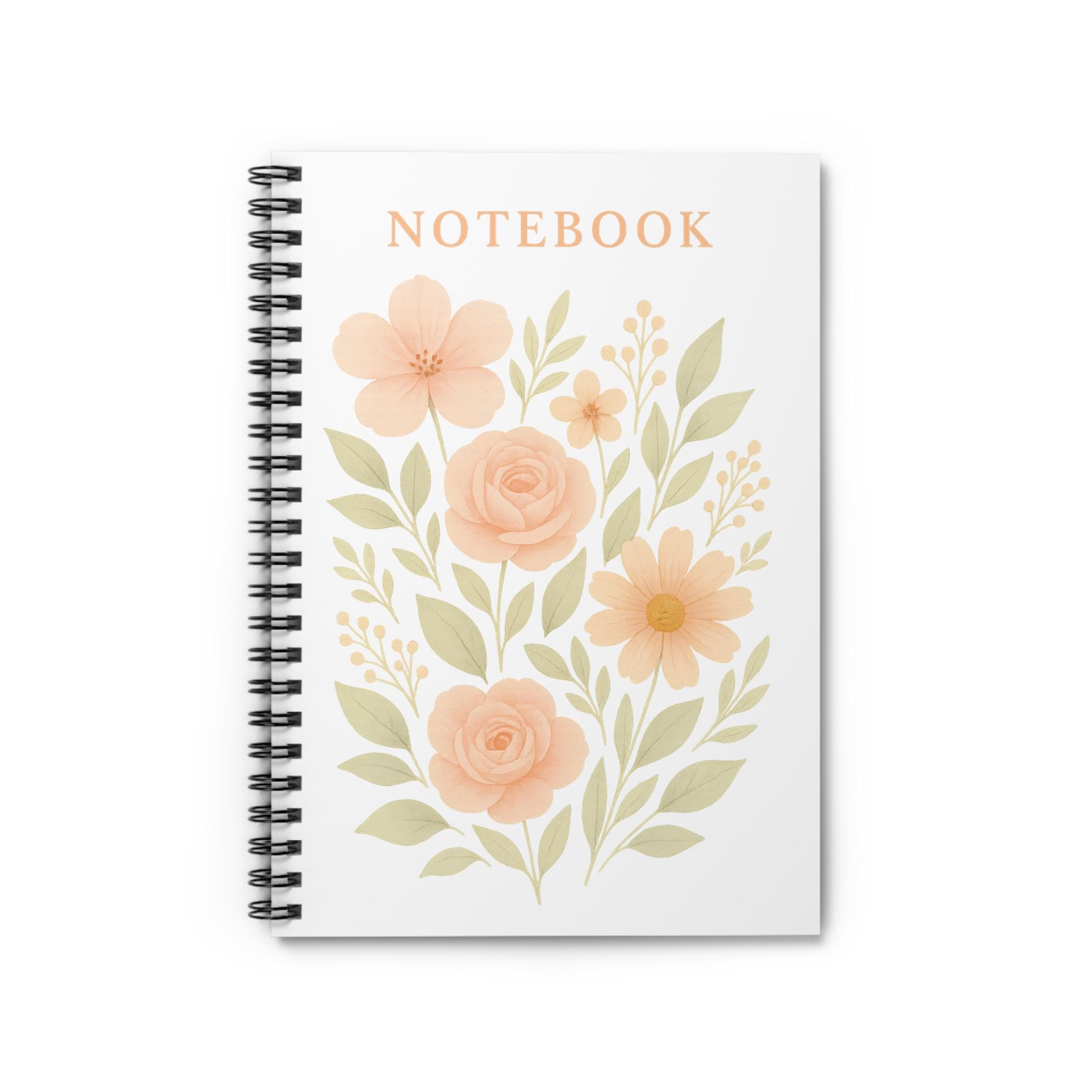 This elegant spiral notebook offers a charming space for your thoughts...