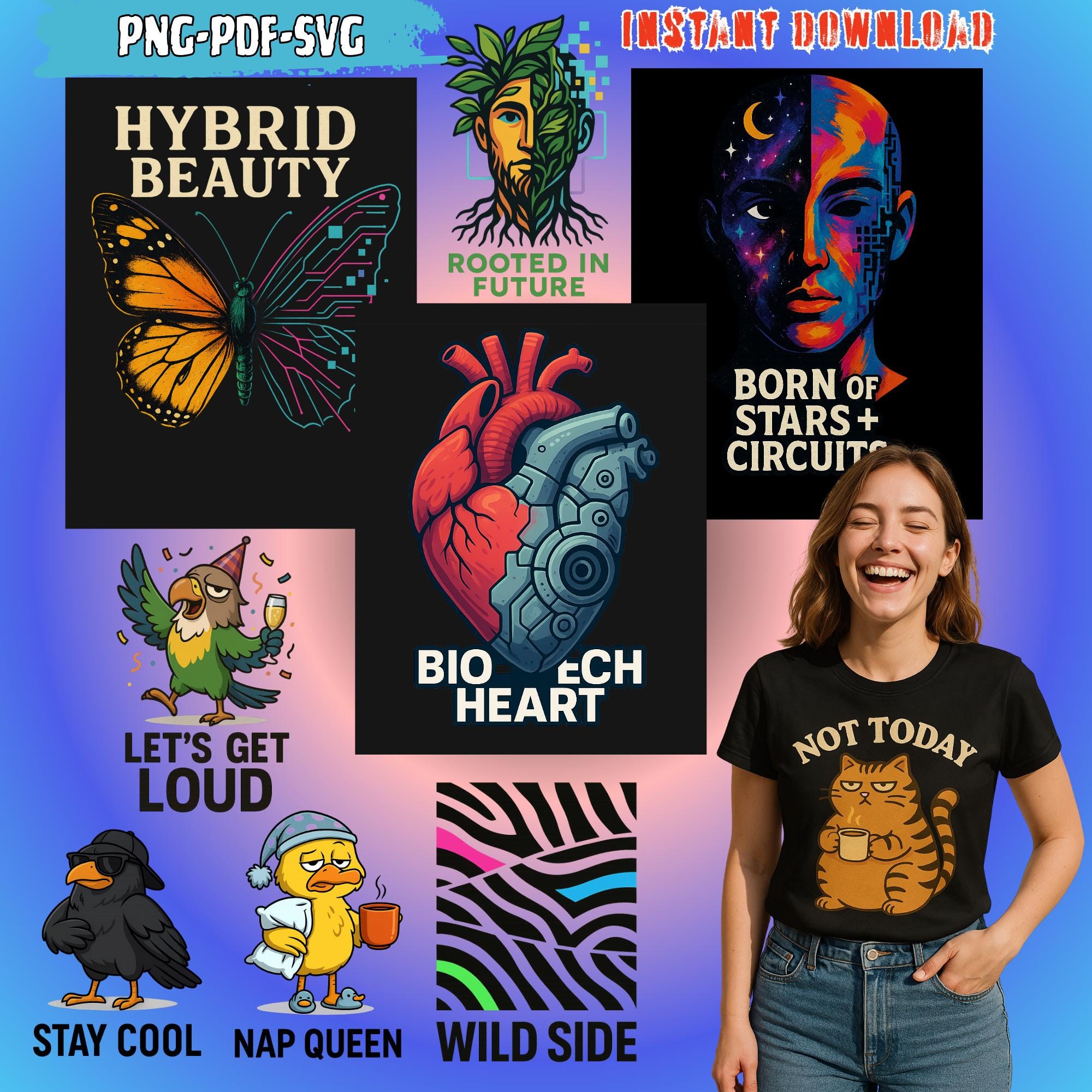 Upgrade your shop or wardrobe with this bundle of 23 unique T-Shirt pr...