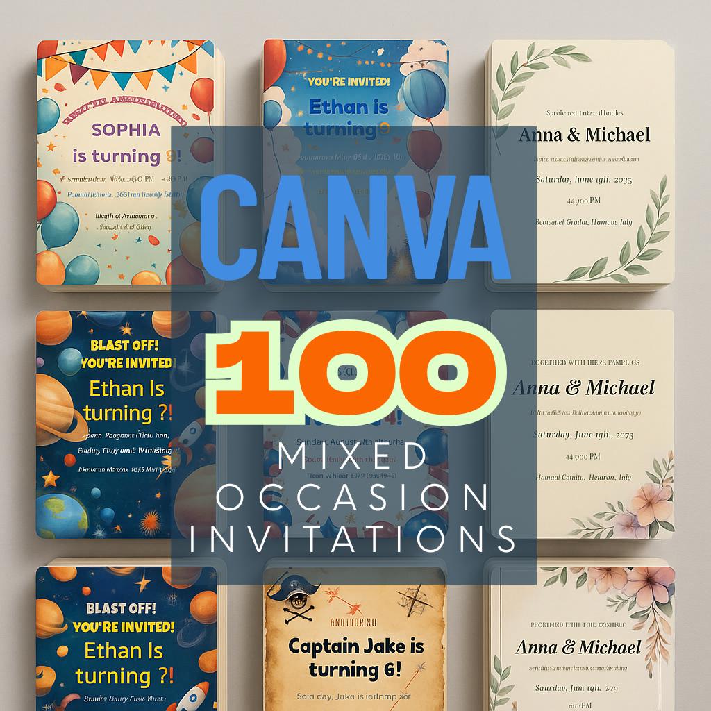 🛍️ WHAT’S INCLUDED
A complete bundle of beautiful invitations for life...