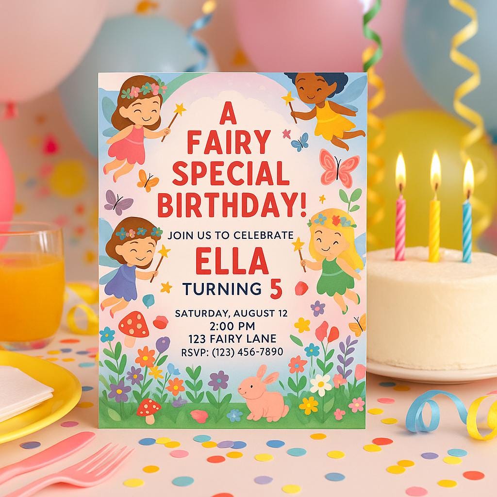 🌟 Make Her Birthday Truly Magical

Planning a fairy-themed party? This...