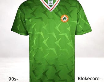 Retro Irish Soccer Jersey – Vintage Football Shirt – Oversized Celtic Streetwear Jersey