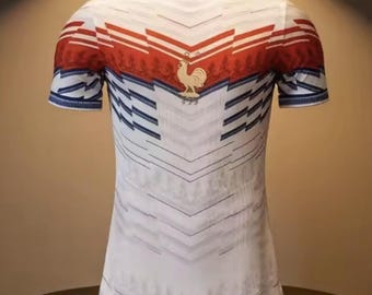 Vintage France Soccer Jersey – Retro Football Shirt with Rooster Crest – Stylish French Fan Jersey for Men, Woman & Kids