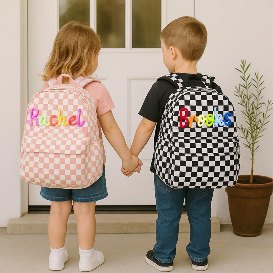 Kids School Backpack, Custom Name Lunch Bag, Back to School Backpack ...