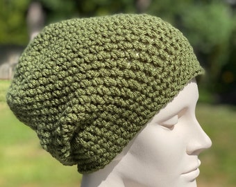 Crochet Slouchy Hat,Men's Slouch,Women's Slouch,Teen Slouch