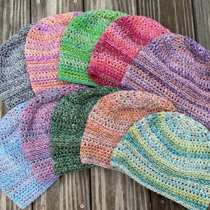 Choose Your Color Hat, Crocheted Beanie, Textured Beanie