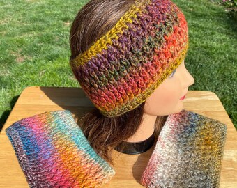 Color Choice Textured Headband, Crochet Ear Warmer