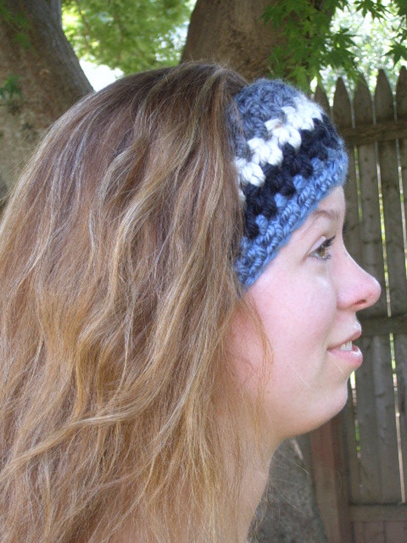 Thick Chunky Ear WarmerCrochet Ear WarmerChunky HeadbandCrochet HeadbandStriped Ear WarmerWomen/'s EarwarmerMen/' Headband