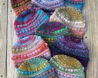 NEW!! Color Choice Kid's Bumpy Beanie, Toddler Bumpy Beanie, Child's Crochet Hat