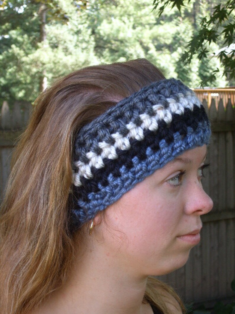 Thick Chunky Ear WarmerCrochet Ear WarmerChunky HeadbandCrochet HeadbandStriped Ear WarmerWomen/'s EarwarmerMen/' Headband
