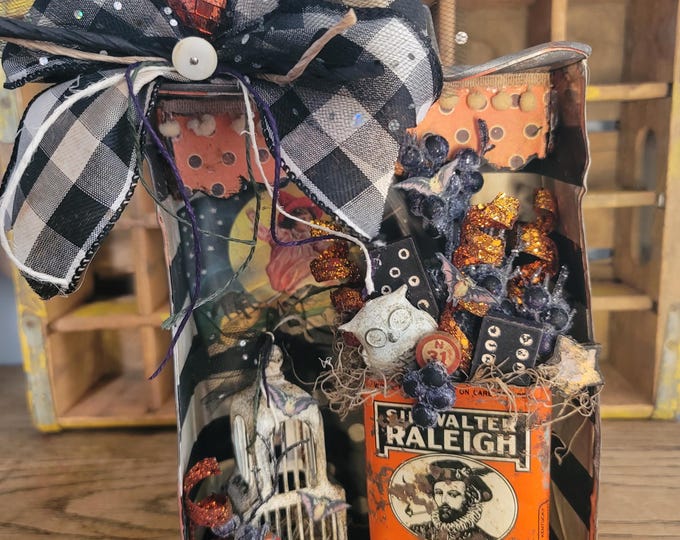 Featured listing image: OOAK Halloween Assemblage Art