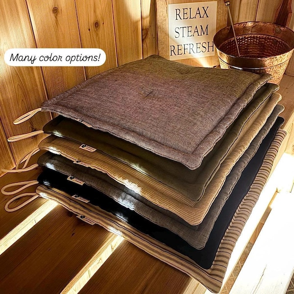 Sauna Cushion - Portable cushion - Bench cover, Bench Liner, Sauna gift, Sauna accessories, Spa cushion - No returns -