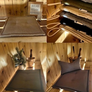 Sauna Cushion - Portable cushion - Bench cover, Bench Liner, Sauna gift, Sauna accessories, Spa cushion - No returns - bild 16