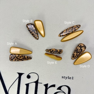 Leopard Print Hair Clips Set Vintage Bold! Amazon.com : Fosrisix Pack Resin Leopard Print Hair Clips  main image 4