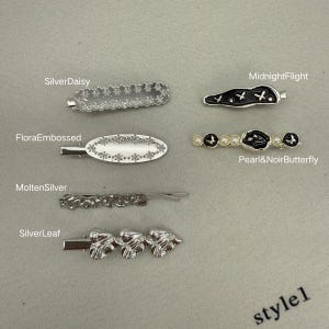 Fermagli Per Capelli A Scatto Ovali 5 Cm – Colore Argento, Lotto Sfuso, Nuovi - Foto 3