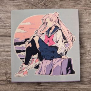 Sailor Moon inspired 3x Sticker oder 1x Magnet