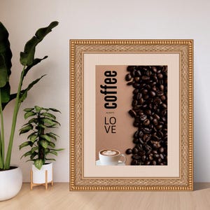 Coffee art digital prints wall art printable decor home wall arts poster prints for room poster frame portrait art kitchen decor gifts her