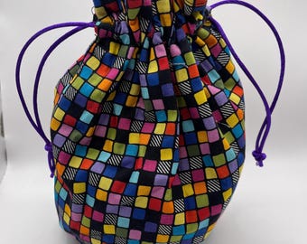 Retro Rainbow Dice Bag