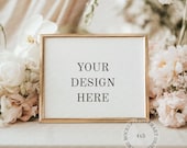 8x10 Frame Mockup Horizontal PSD Frame Mockup 16x20 Wall Frame Mockup Landscape Frame Mockup Lightwood Mockup Frame Minimalist Frame PNG