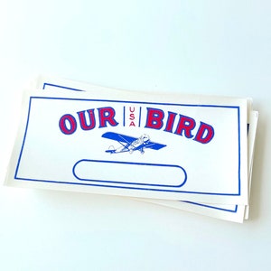 Vintage Our Bird cigar box labels