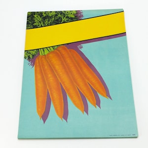 Vintage Carrots Vegetable Crate Labels