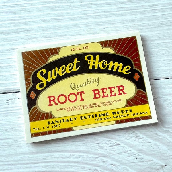 Vintage Root Beer Labels - Sweet Home