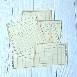 Vintage French Receipts