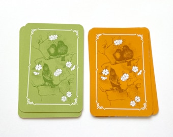 Carte da gioco vintage MINI bird