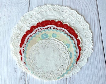 Bundle of Vintage Paper Doilies - Variety Pack