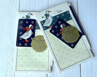 Vintage Notepad - Country farmhouse style Ducks