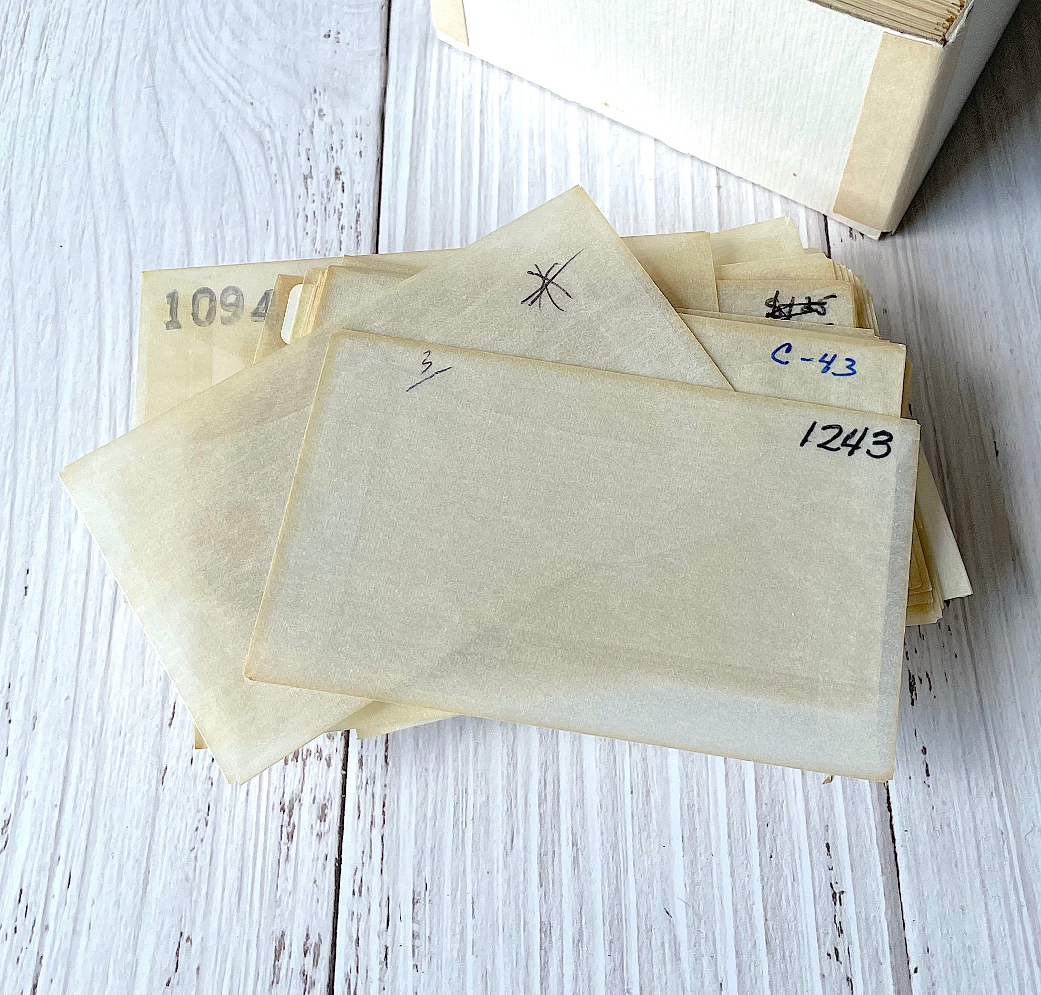 ヴィンテージの中古グラシン封筒20枚セット - サイズ3 - Etsy 日本