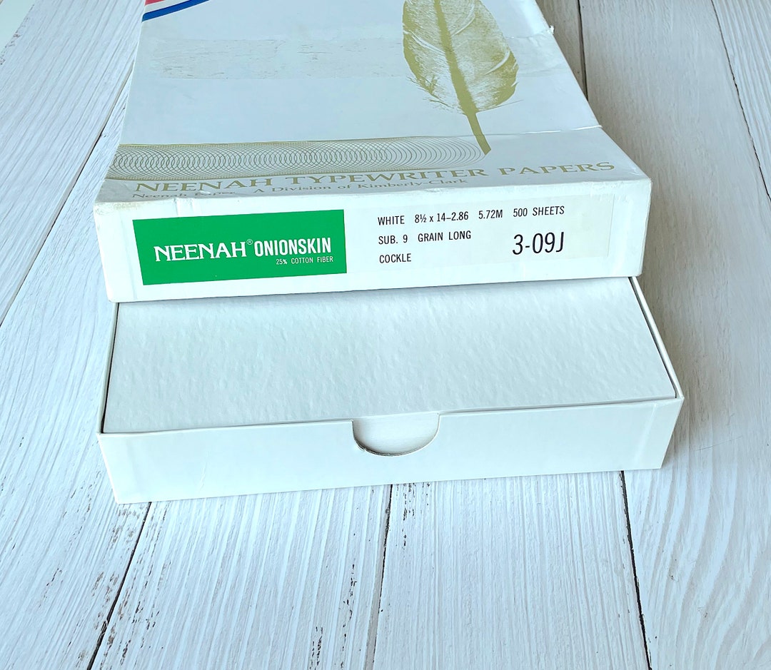 Vintage Onion Skin Paper With Cockle Finish Neenah Brand, Legal Size Etsy