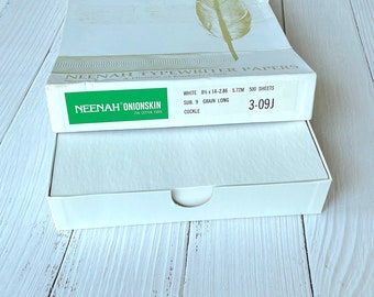 Vintage Onion Skin Paper with cockle finish - Neenah brand, Legal size