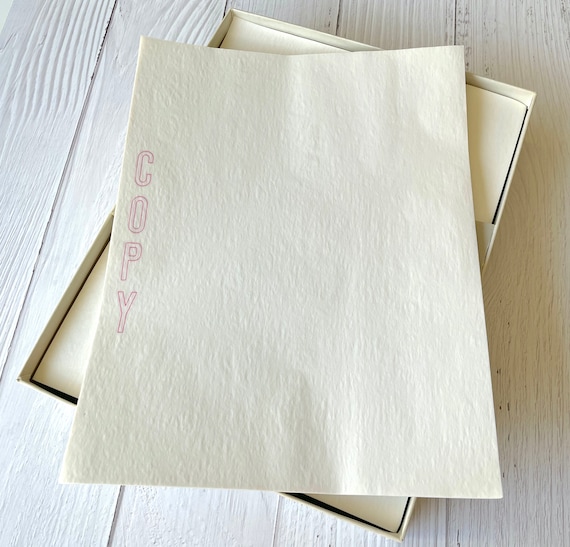 Onion skin paper with COPY