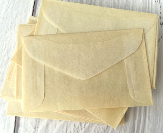 ヴィンテージ グラシン封筒 - サイズ 1 - Etsy 日本