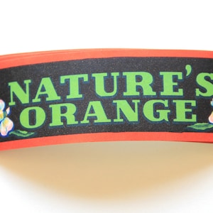 Vintage Nature&#39;s Orange Drink Labels