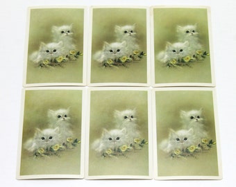 Vintage Kitten Playing Cards