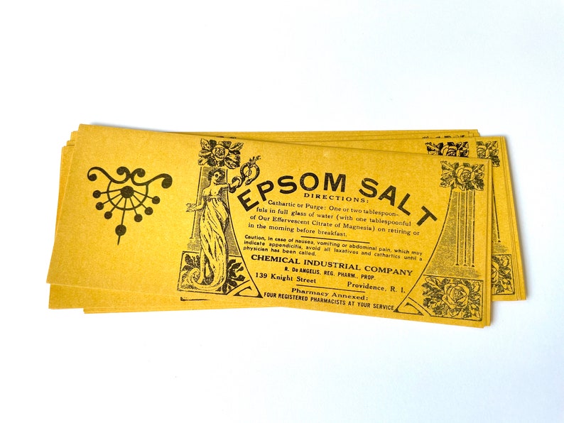 Antique Beauty RX Labels - Epsom Salt image 1