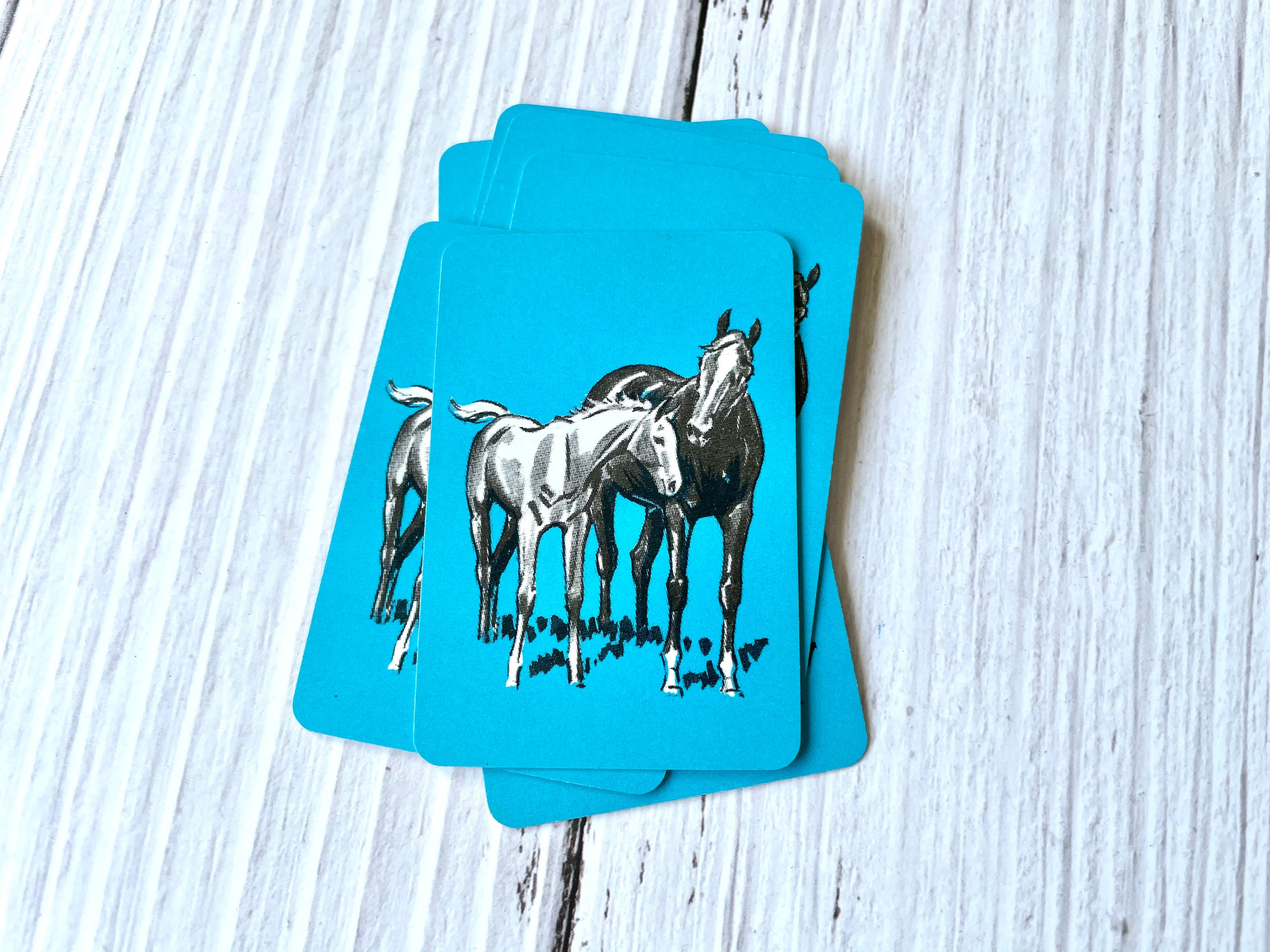 ヴィンテージ MINI トランプ - 馬 - Etsy 日本