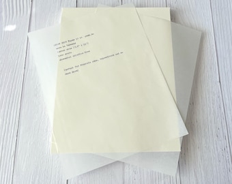 Onion Skin Paper