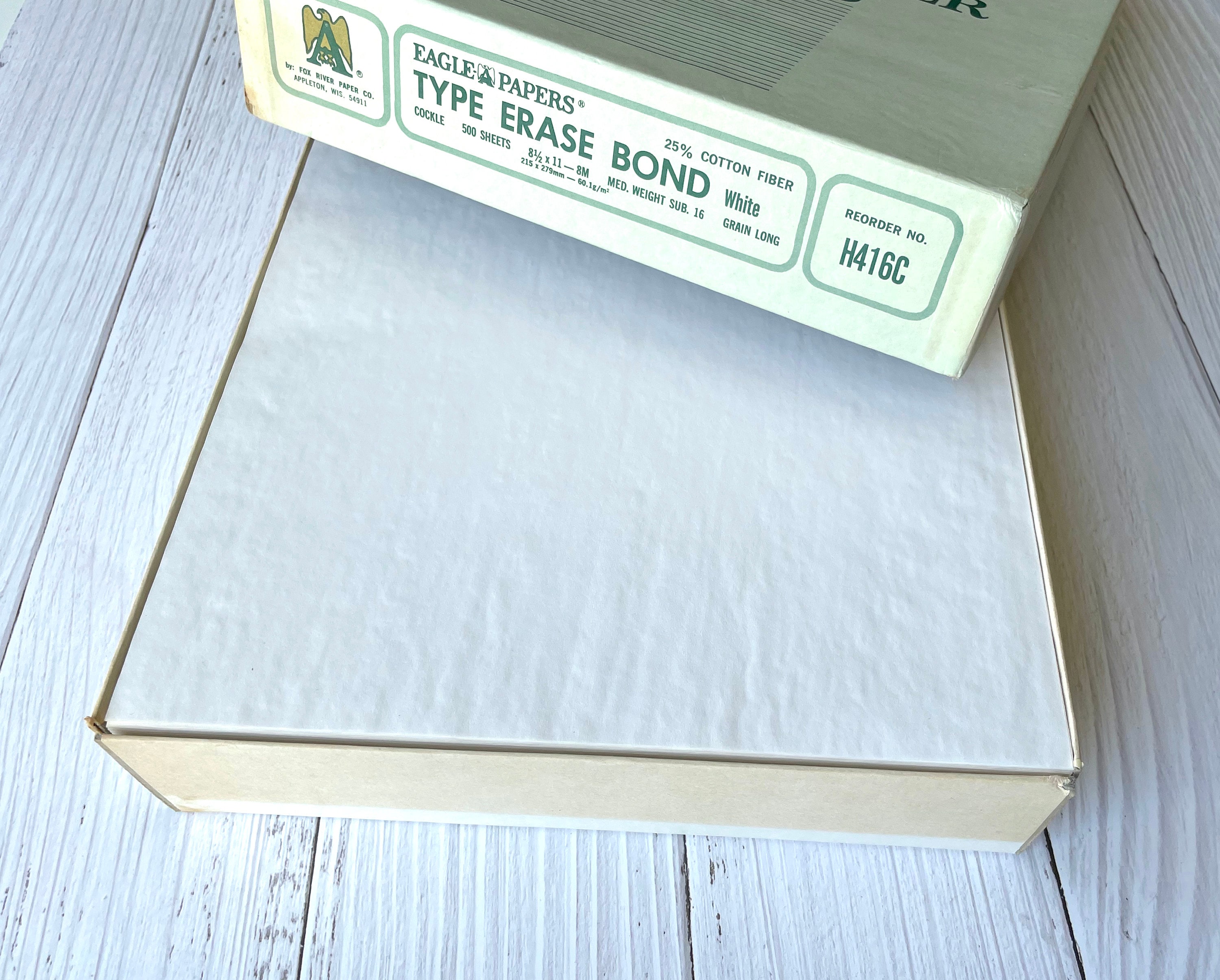 FIDELITY Onion Skin White Paper - 8 1/2 x 11 in 10 lb Bond Smooth 100 per  Package