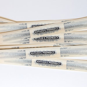 Antique Boyson&#39;s Pharmacy Labels