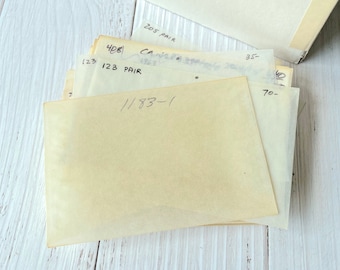 ヴィンテージ使用済みグラシン紙封筒 - サイズ4 - Etsy 日本