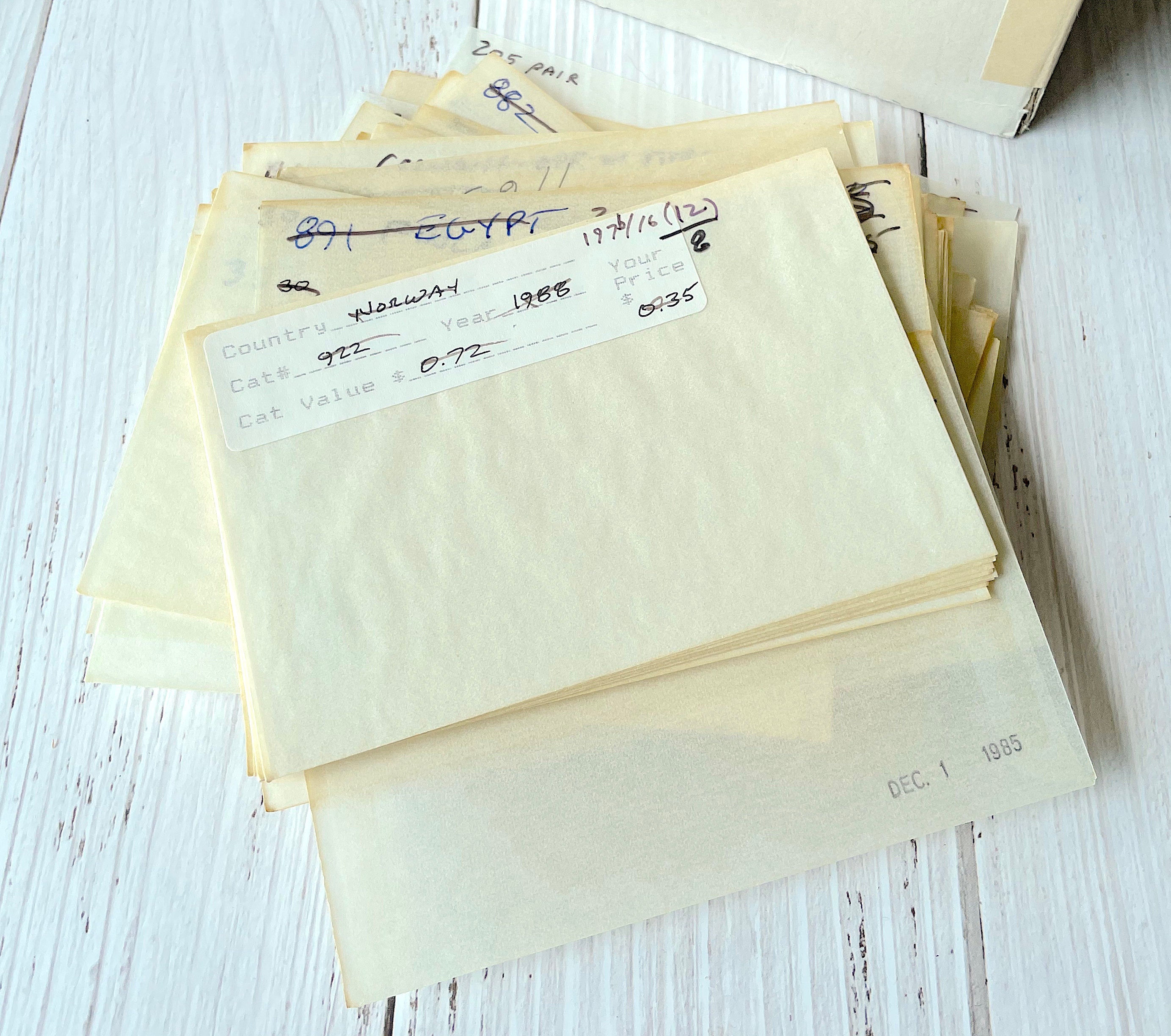ヴィンテージ使用済みグラシン紙封筒 - サイズ4 - Etsy 日本