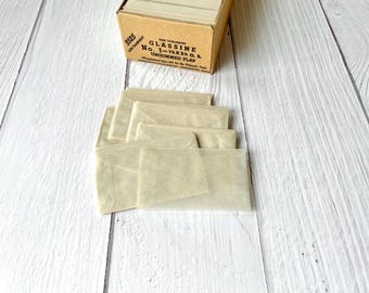 Vintage glassine envelopes - size 1 light-medium aging