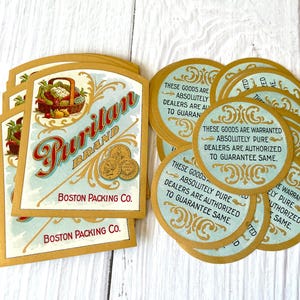 Antique Labels - Puritan brand produce