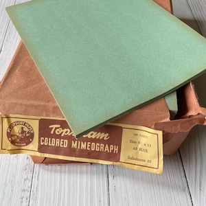 Vintage mimeograph paper