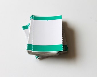 Etiquetas de precio verdes retro