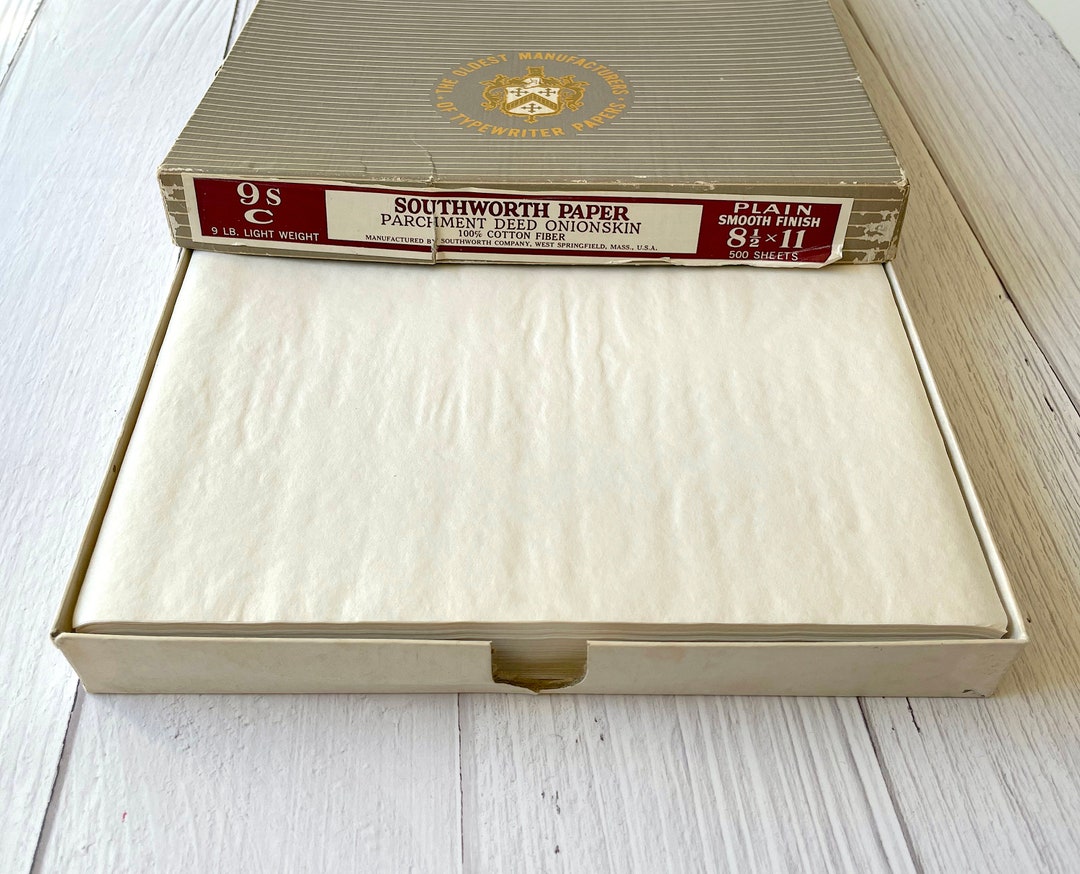 Vintage Onion Skin Paper Southworth Parchment Deed Onionskin Etsy