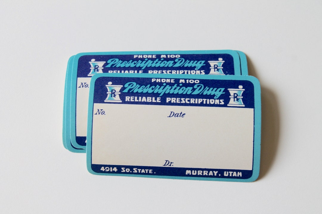 Vintage Reliable Pharmacy Rx Labels - Ornate Blank - Etsy